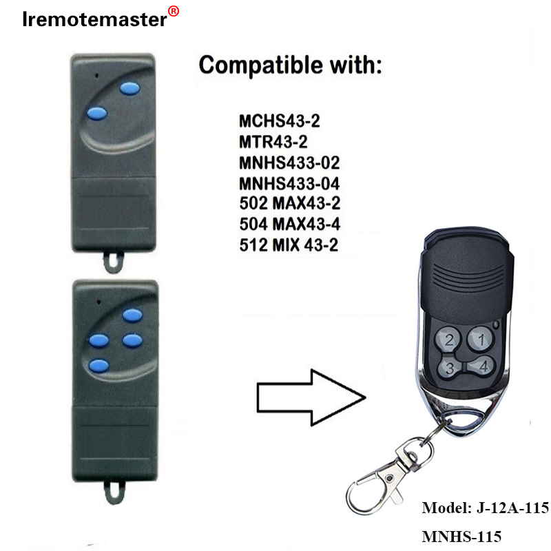 Per 502 MAX43-2, 504 MAX43-4 Remote Remote 433,92mhz Garage Door Remote Control